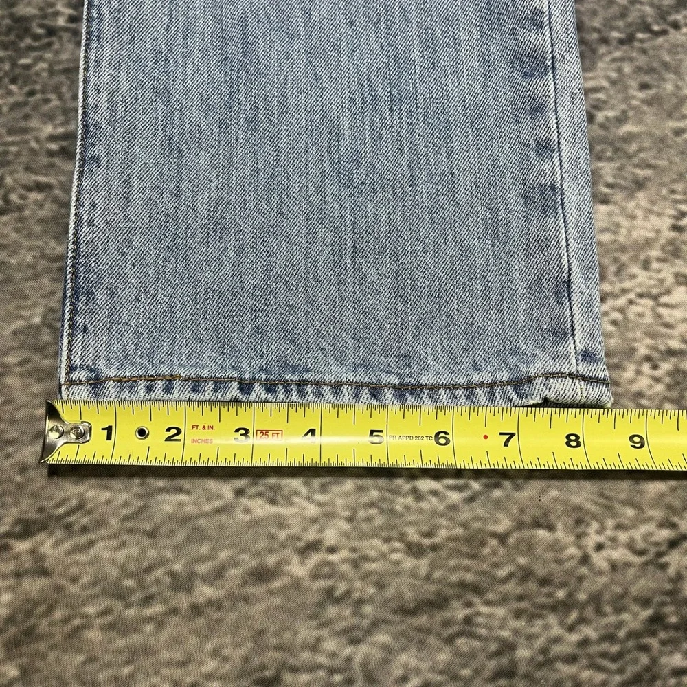 Levi's 501‎ Jeans Mens 35x32 Light Blue Denim Button Fly Straight Leg